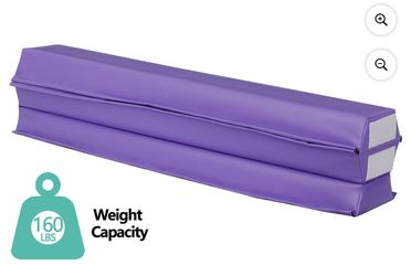 ZenSports 9FT Tri-Fold Balance Beam - Portable Home Gymnastics Kids Training Anti-Slip Base, 