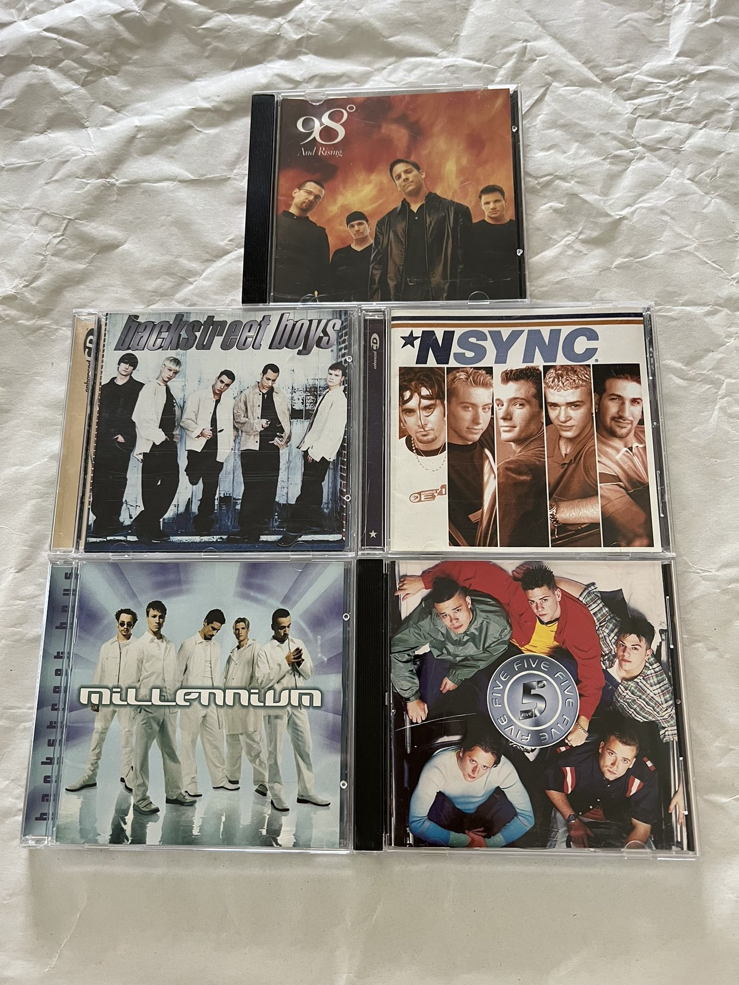 5 NSYNC & Backstreet Boys CDs