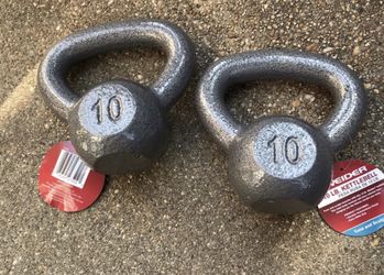 2 10lbs kettleballs