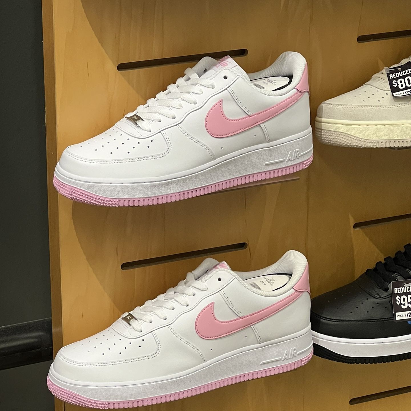 Pink and white Air Force 1 