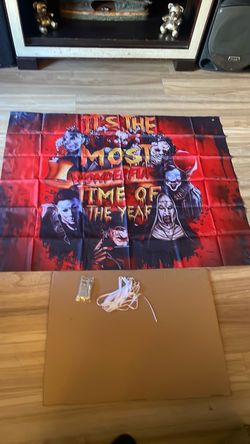 Halloween decorations banners w lights