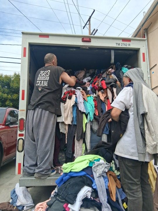 Over 3000 Pounds Of Clothes