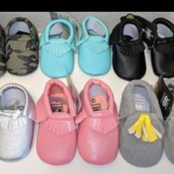Baby & Toddler Shoes (Moccasins) Brand New