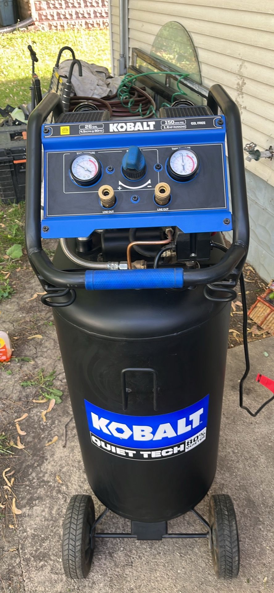 Like New Kobalt Quiet Tech 150psi Compressor