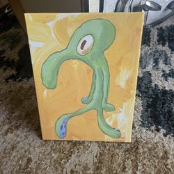 Squidward Painting