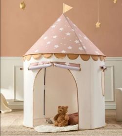 Tiny Land® Kids Tent – Starry Khaki Indoor Tent for Toddlers