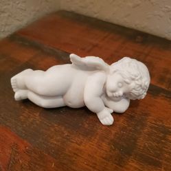 Vigor Resting Cherub, Angel Figurine