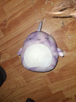 Purple Narwhal Squishmellow 7-8 Inches