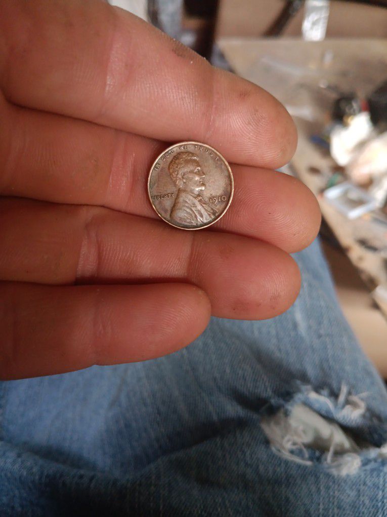 1910 No Mint Wheat Cent 
