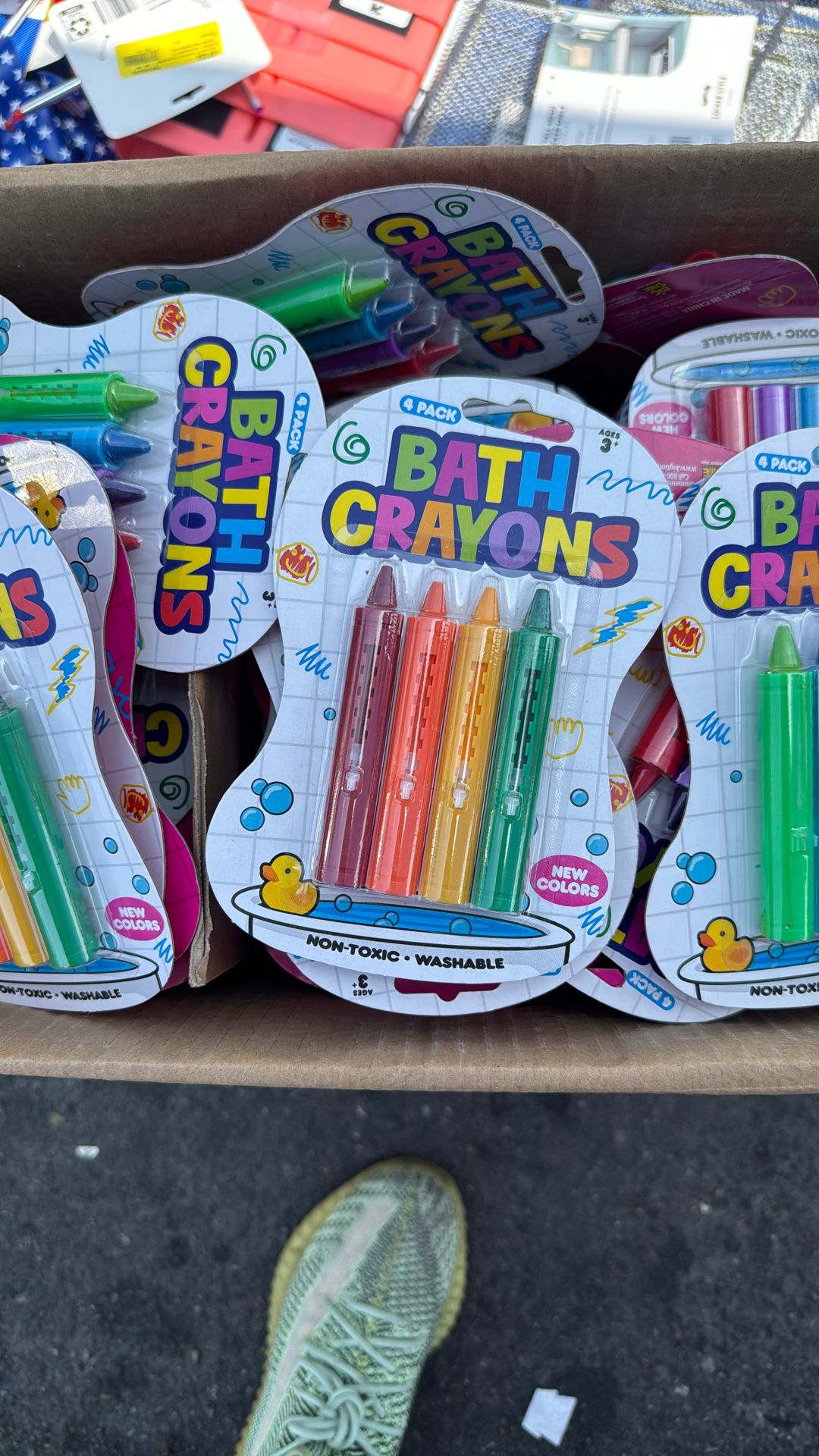 Bath Crayons 4 Pack Box Of 72 For $20