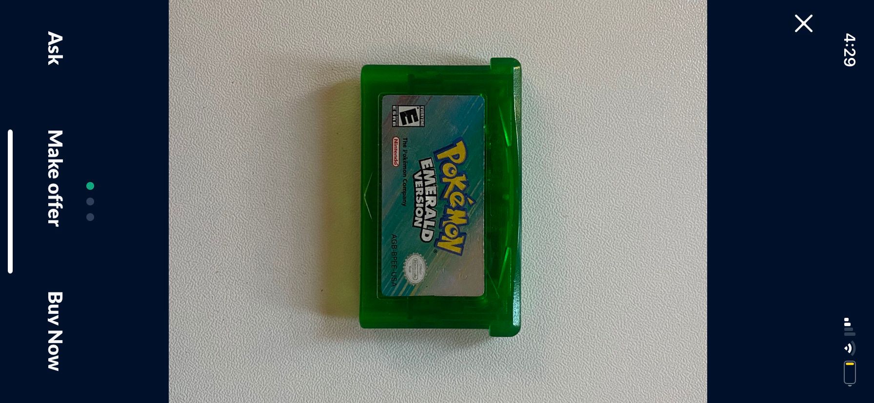 Pokémon Emerald Authentic Game boy Advance