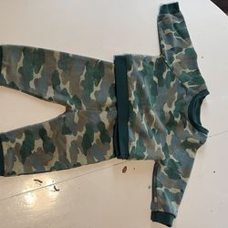 Cat and jack army sweat set, 9 months