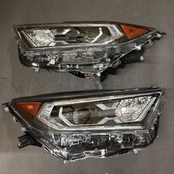 Pair 2019-2022 Toyota RAV4 XLE Hybrid XSE LED Headlights Assembly Headlamps Left Right Side