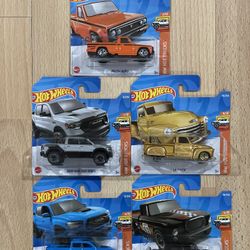 Hot Wheels Mainline Short Card Trucks