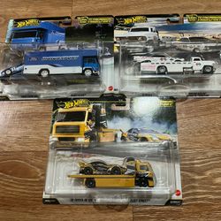 Hot Wheels Premium Team Transport Lot Supra Impala Ford Capri  