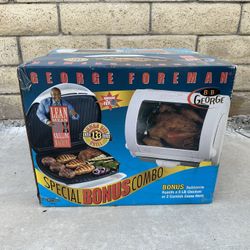 George Foreman Grill and Rotisserie Special Bonus Combo Set