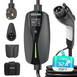 SEGUMA Level 2 EV Charger (32Amp, 220V-240V, NEMA 14-50 Plug) #274963 Y2
