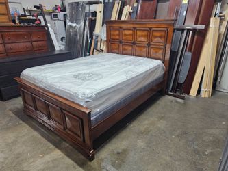 Queen bed and mattress