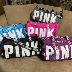 New PINK Duffel Bags