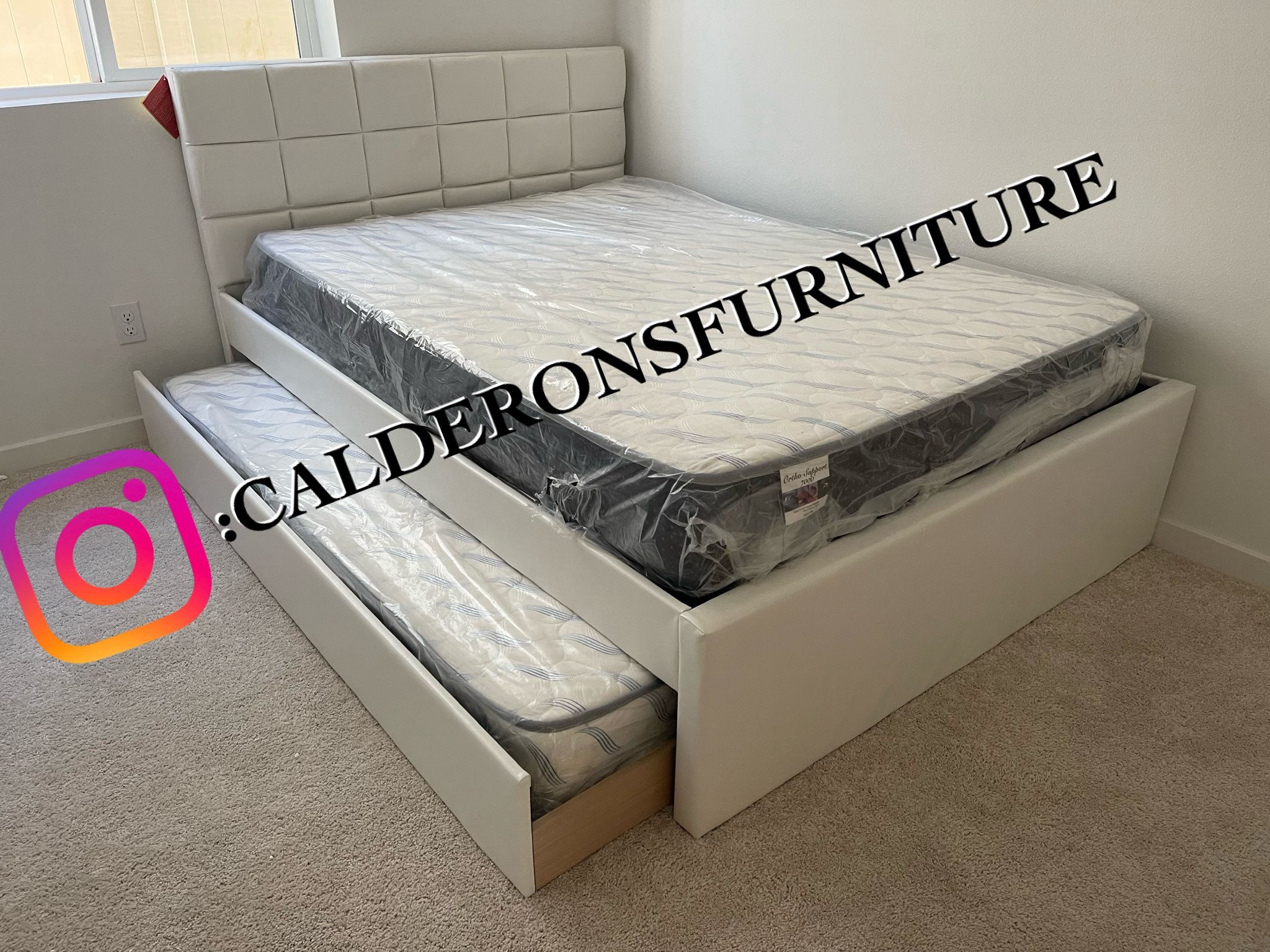 Full/twin Trundle Bed With Supreme Mattress Included!