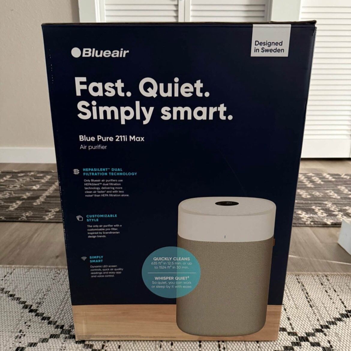 Blueair , Blue Pure 211i Max air purifier, Extra large rooms