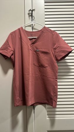 Figs Mauve Scrub Top (S)