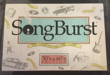 Vintage Board Game- Song burst 50’s & 60’s