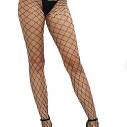Stocking fishnet tight high one size fits all (3 pairs)