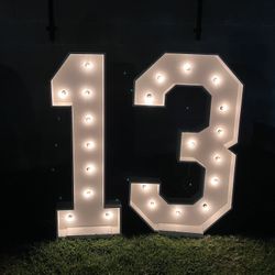 Marquee Letters And Numbers For Birthday Party Quinceañera Wedding Available