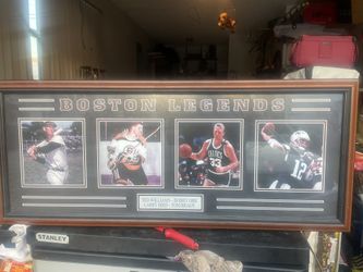 Boston Legends Poster Williams, Orr, Bird, Brady. Measures approximately 36x 13 1/2. 