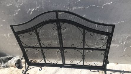 Door fireplace
