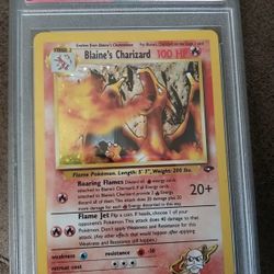 Pokémon Blaines Charizard PSA 9 