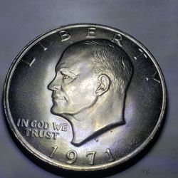1971-D Eisenhower Silver Dollar