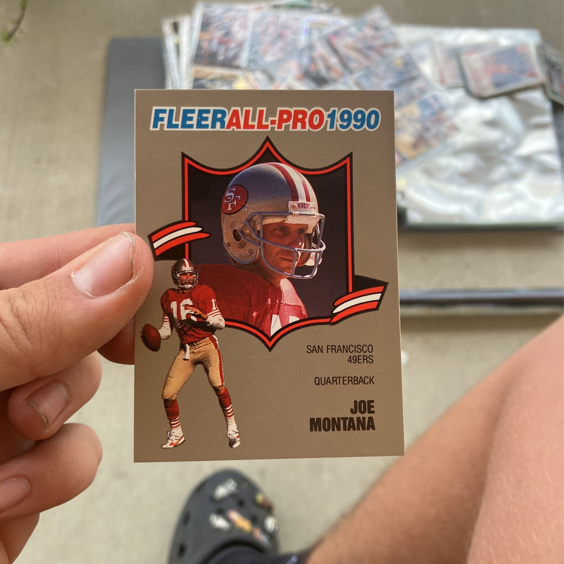 1990 Fleer All Pro 1of25 Joe Montana Card