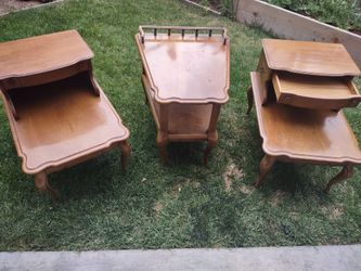 Vintage end tables and side table
