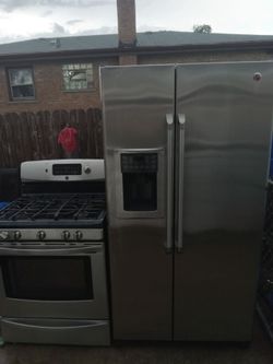 Kenmore stove & GE fridge