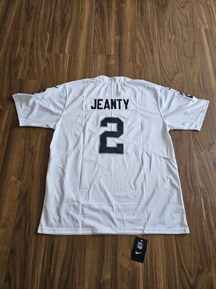 Raiders Jeanty White Jerseys $60ea Firm S M L Xl 2x 3x