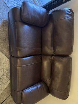 Leather Recliner Couch