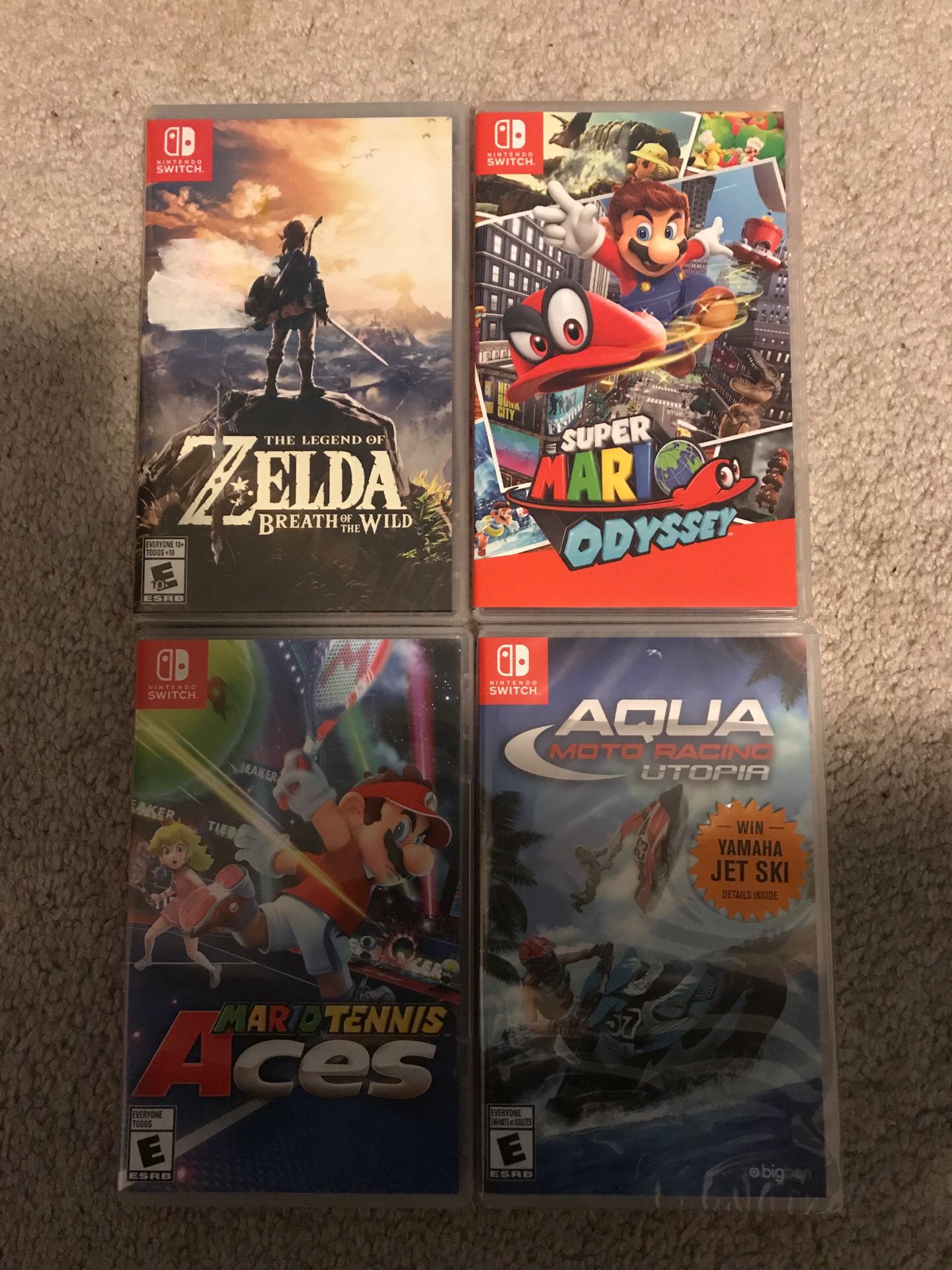 4 Nintendo switch games