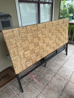 King Wicker Head Board