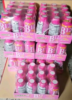 84 Stacker TWO Shots Pink Lemonade B12 Energy Drink Shots 7 CASE OF 12 2oz EXP October 2027