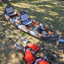 Stroke Vista Tandem Kayak - Fully Loaded - Ready to Fish!