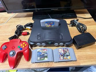 Nintendo 64 N64 Console System Bundle W/Red Controller & 3 Games Wires Bundle The product is a Nintendo 64 N64 Console System Bundle, which includes