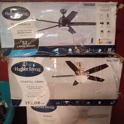 New ceiling fans multiple sizes