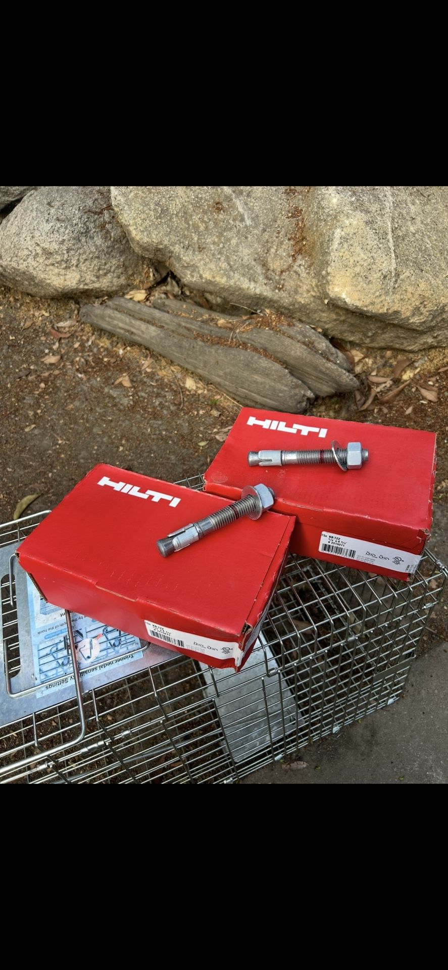 Hilty concrete wedge anchors