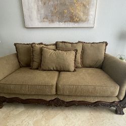 Sofa And Love Seat With reversible Cushions 