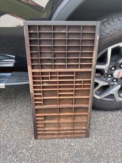 Antique Printer Tray