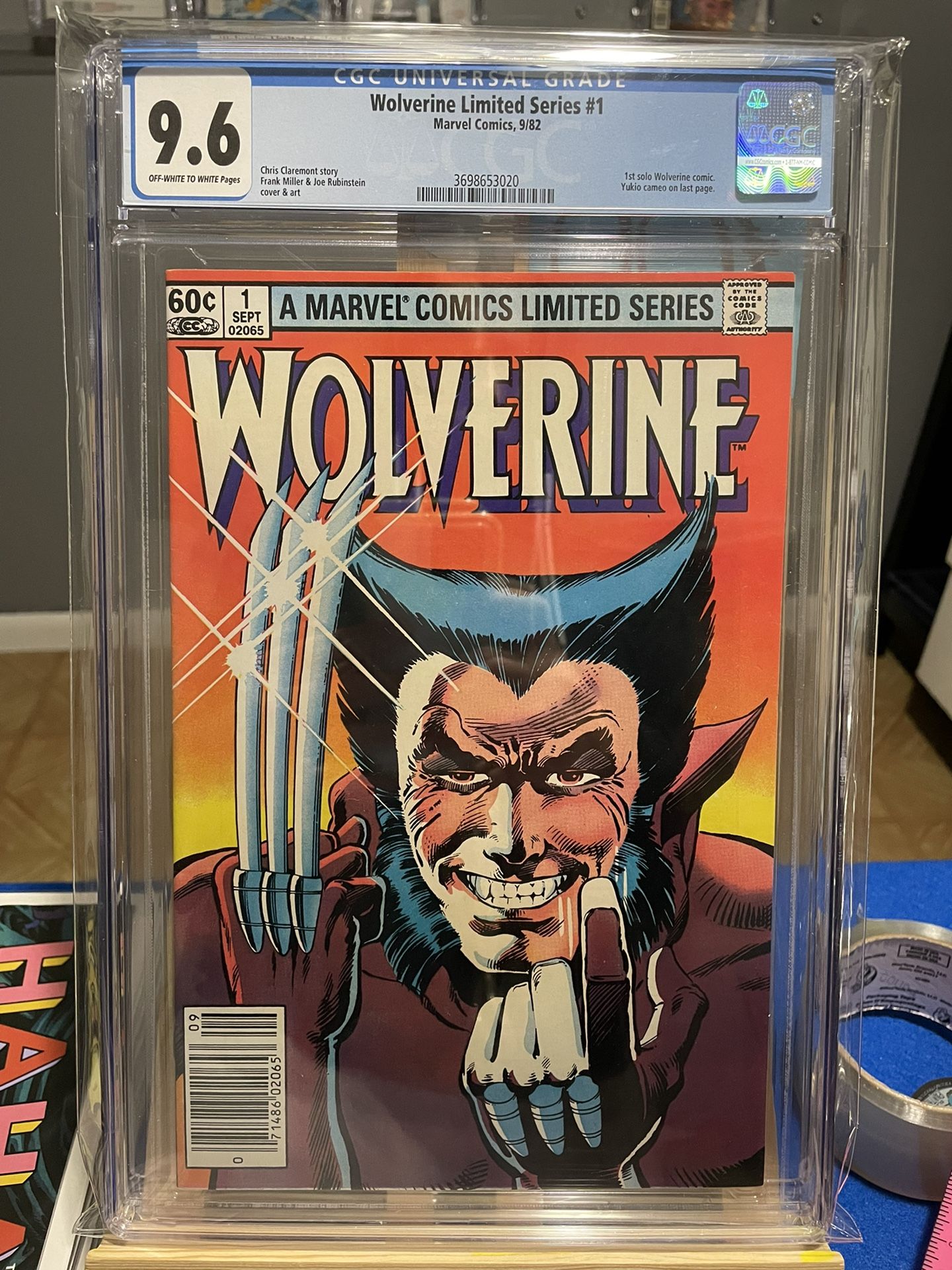 Wolverine #1 (Limited Series) Newsstand CGC 9.6