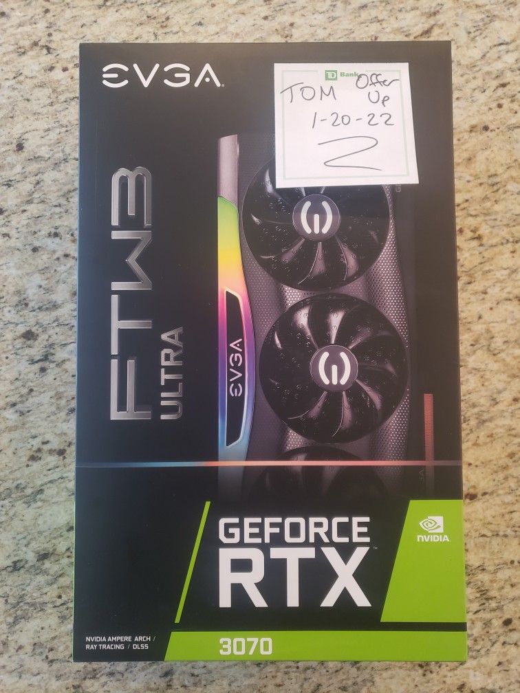 EVGA RTX 3070 FTW3 Ultra Graphics Card