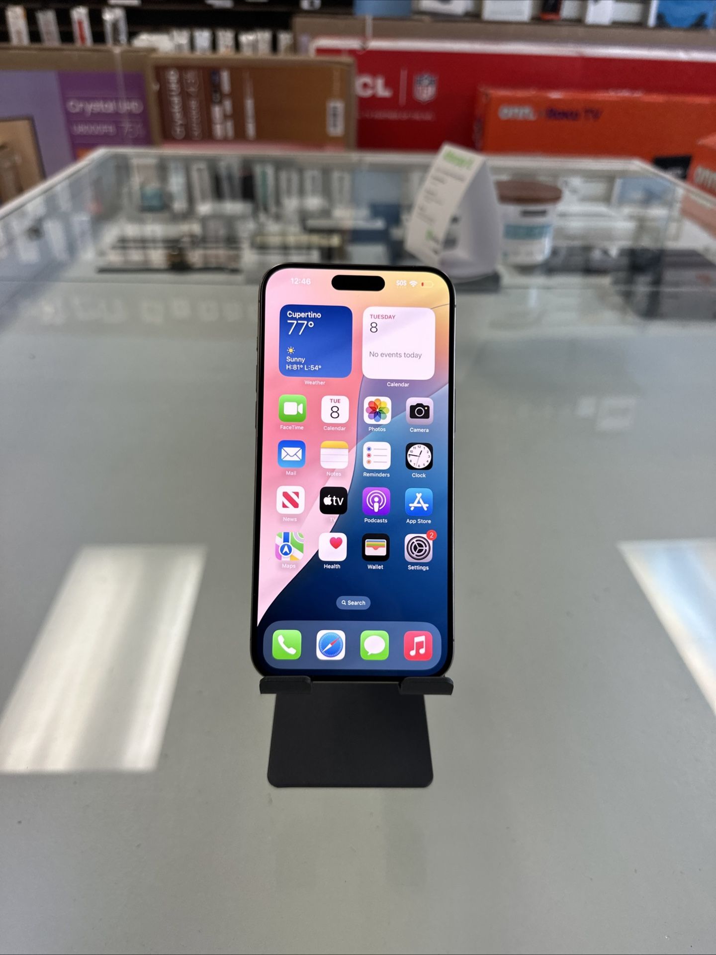 iPhone 15 Pro Max Natural Titanium 256GB Factory Unlocked